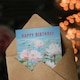 image 3 of Lotus Blooms Water Lily Pond Flowers For Her Birthday Card