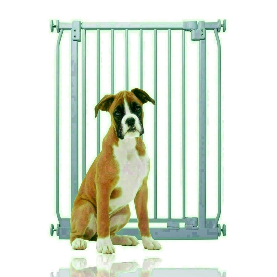 image 1 of Bettacare Elite Pressure Dog Gate Narrow, 65.5cm - 74.5cm, Matt Grey, Narrow Pressure Fit Pet Gate for Dog and Puppy