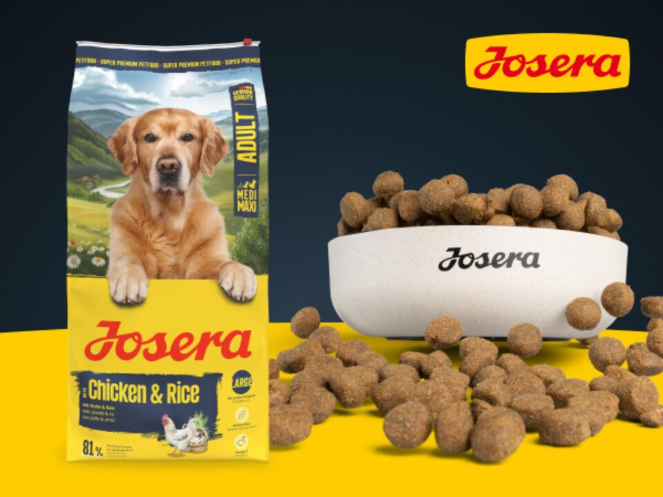 image 1 of Josera Adult All Sizes Chicken & Rice complete maintenance dog food | Lots of meat | Gluten-free | Immune Plus | Skin & Coat | Optimal digestion | 2x12.5kg pack