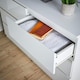 image 5 of Chest Of Drawers Spacious Bedroom Furniture Storage Unit Modern Organiser | White