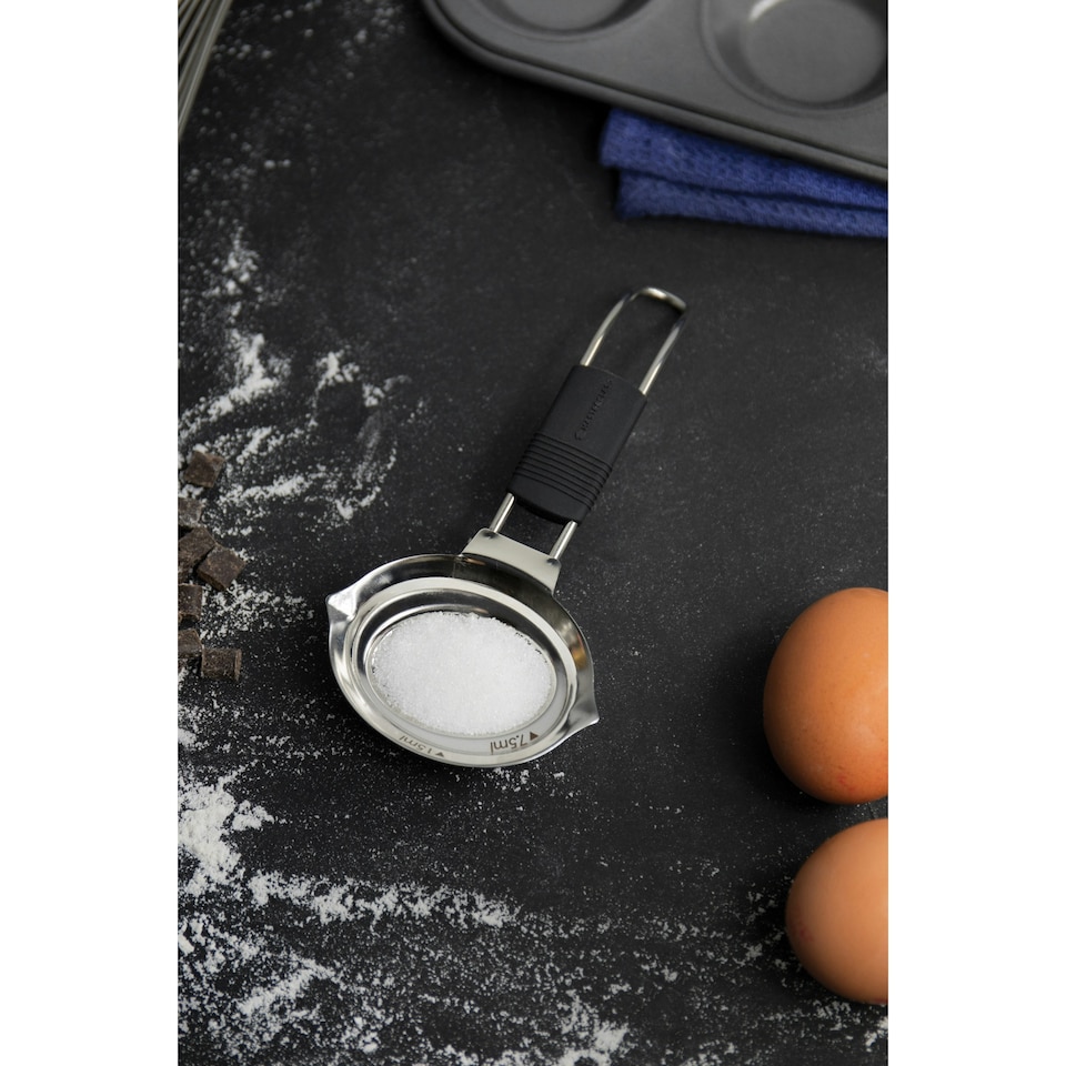 image 1 of MasterClass Measuring Spoon Silver Stainless Steel All-in-1 | Silver | Not provided