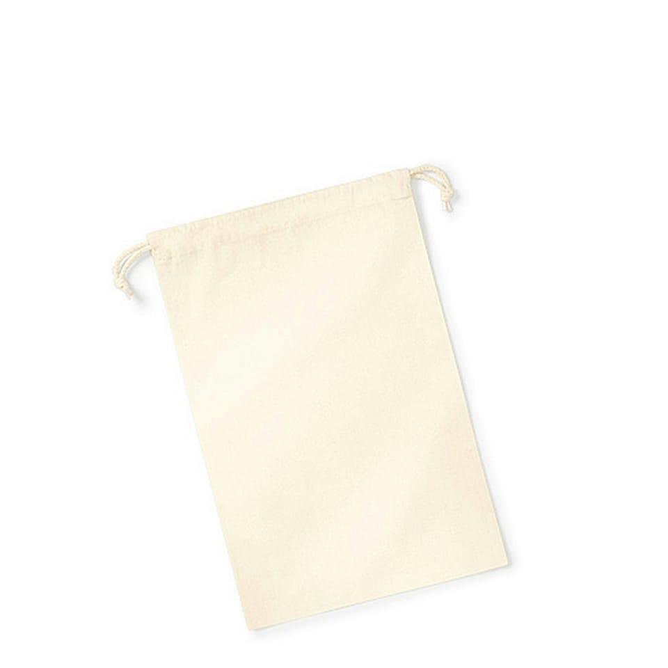 image 1 of Westford Mill Organic Premium Cotton Stuff Bag - Natural - M Cream | M