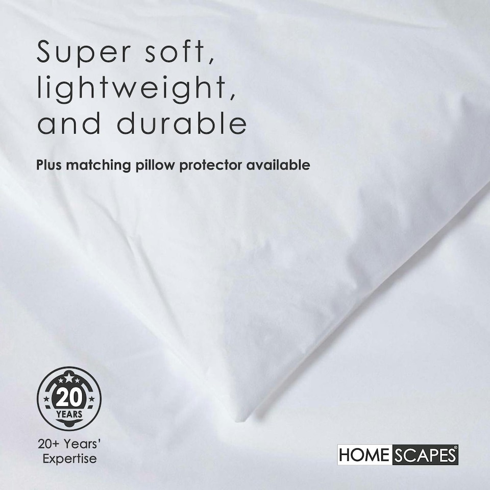 image 1 of Homescapes Waterproof Duvet Protector - Double