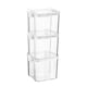 image 1 of Argon Tableware Food Storage Containers - 700ml - White - Pack of 3 - Resuable Container Meal Prep Container Tub Tupperware Airtight Lid