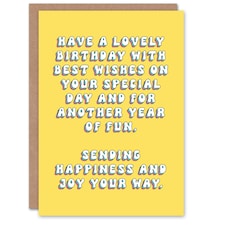 Sending Happiness Joy On Your Special Day Her Birthday Card