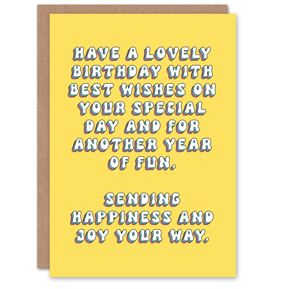 image 1 of Sending Happiness Joy On Your Special Day Her Birthday Card
