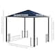 image 7 of Outsunny 3x3(m) Hardtop Gazebo with Polycarbonate Roof, Netting and Curtains