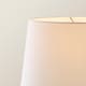 image 5 of ValueLights Memphis Twist Silver Floor Lamp White Taper Shade
