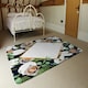 image 3 of Decorative Flowers On Navy Background (Rug) Multi | Small: 60x110cm