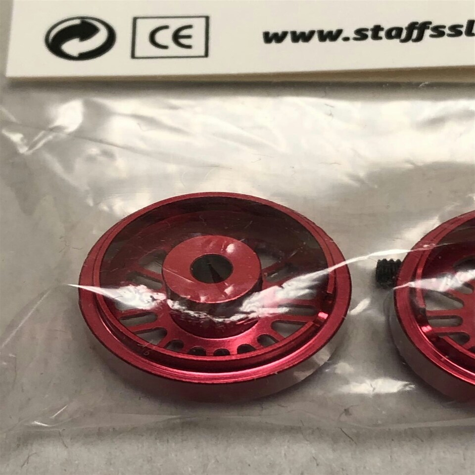 image 1 of Staffs Aluminium BBS Style Wheels in Red 16.9x10mm STAFFS43