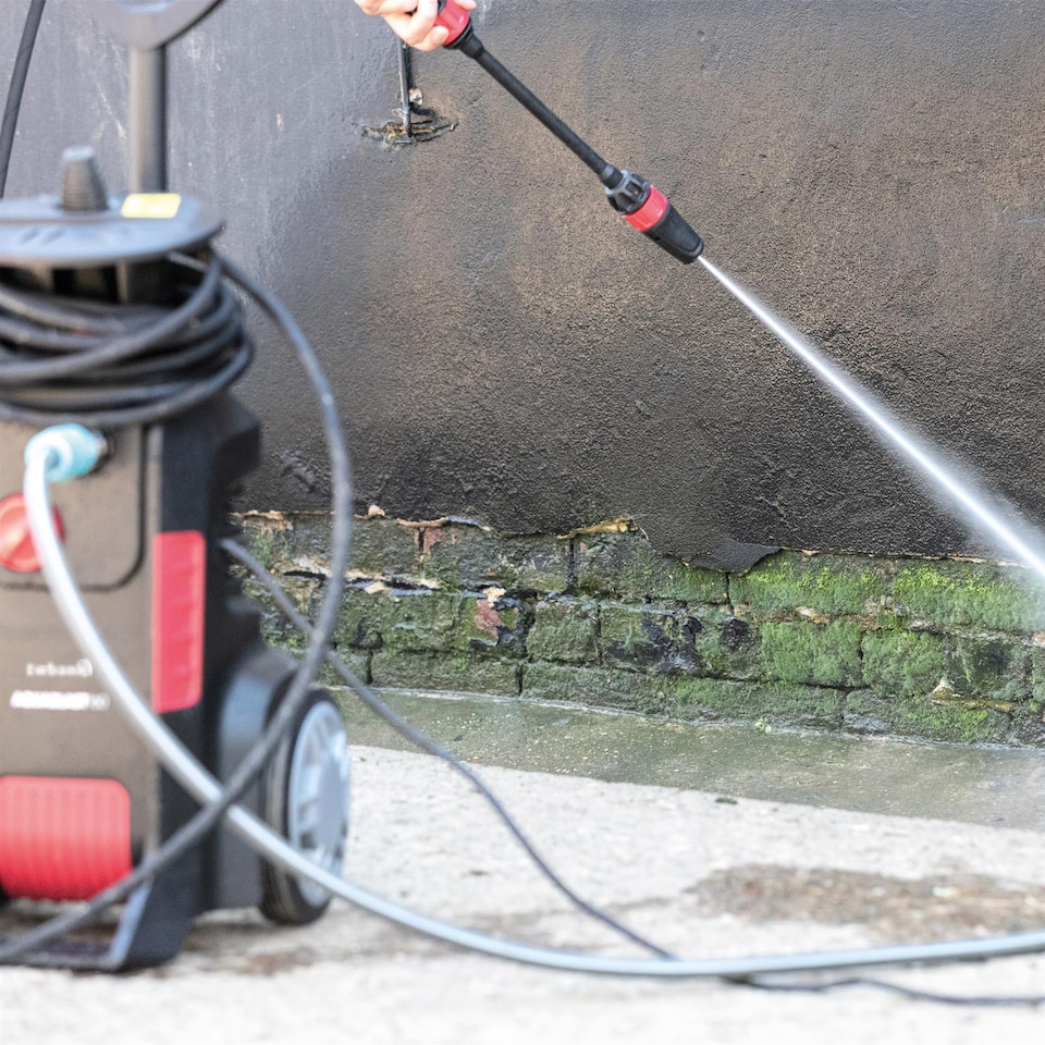 image 1 of Ewbank EW6160 AQUABLAST160 High Power Pressure Washer, 160 Bar, 2320 PSI, 2200 Watts, Adjustable Nozzle with Snow Foam Function, Outdoor Home, Patio & Car Cleaner, Red & Black