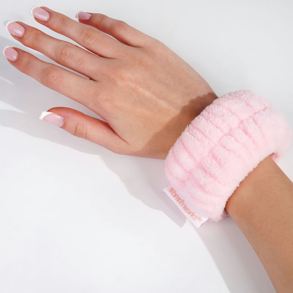 image 1 of Brushworks Microfibre Wrist Wash Bands (2 Pairs)