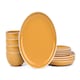 image 4 of 12pc Saffron Yellow Dinner Set