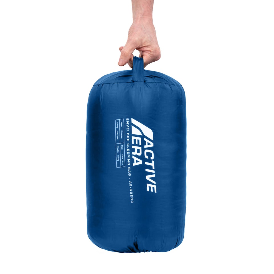image 1 of Active Era Premium Waterproof Lightweight Sleeping Bag - Blue - 3-4 Seasons