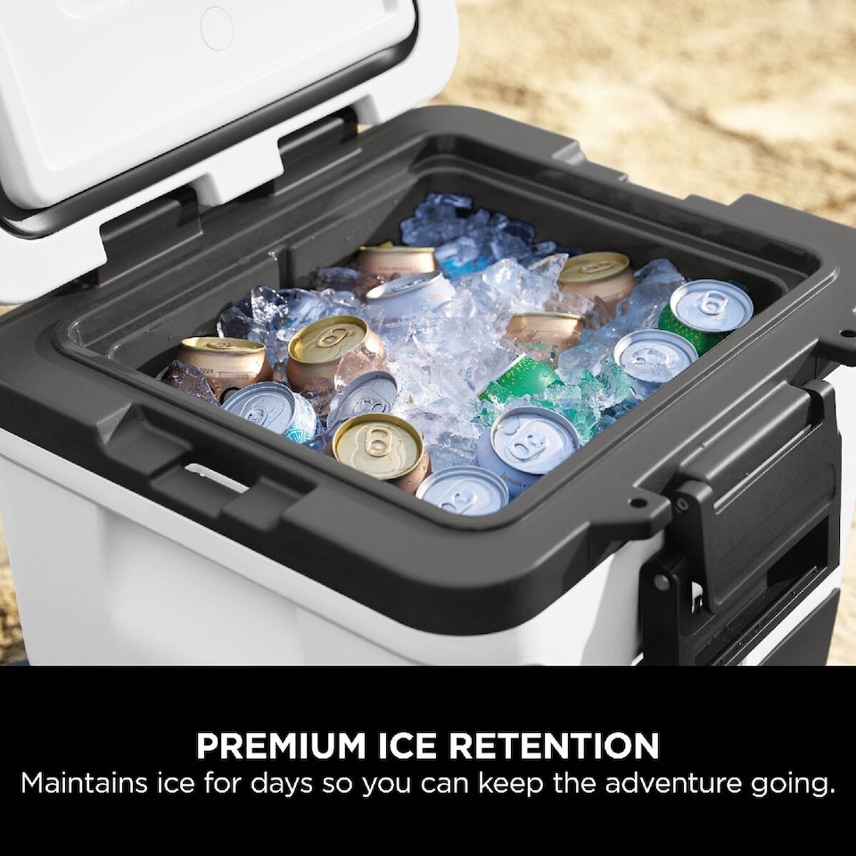 image 1 of Ninja FrostVault 30QT/28L Wheeled Cooler with Dry Zone, Cloud White FB230UKWH