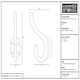image 4 of Hammer & Tongs Rounded Hat & Coat Hook - W35mm x H125mm - Black