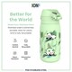 image 5 of Leak Proof Kids Water Bottle, Stainless Steel, 400ml (13oz) | Green | Panda | One Size