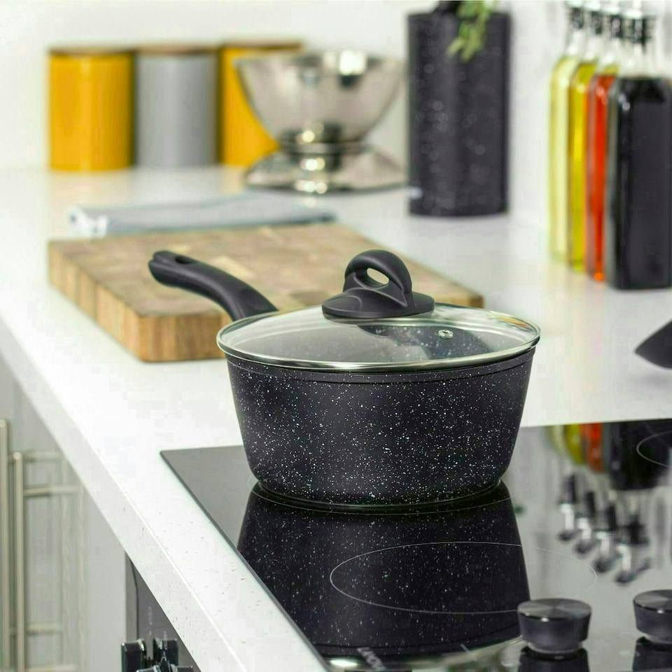 image 1 of Blackmoor 65820 Classic 20cm Saucepan with Tempered Glass Lid