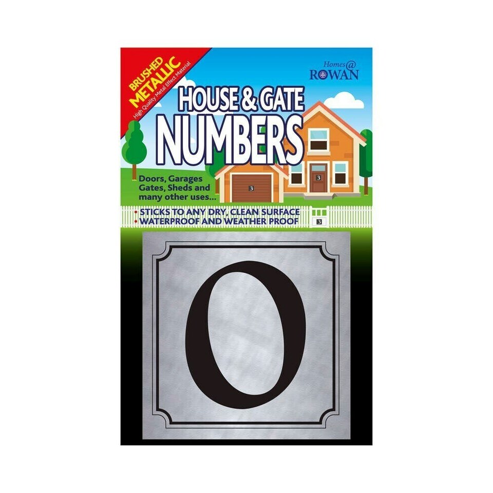 image 1 of Rowan 0 House & Gate Number - Silver/Black - One Size