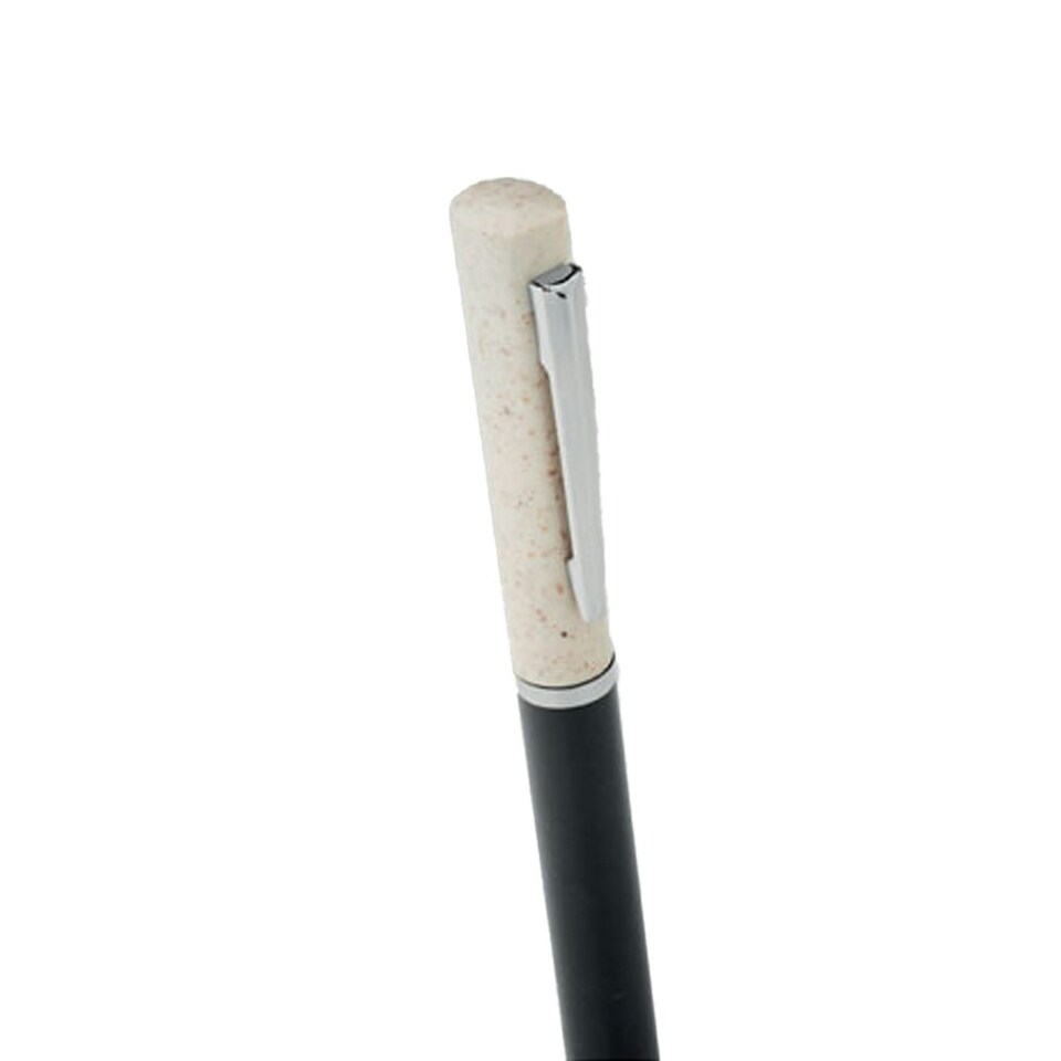 image 1 of MidOcean Maipen Ballpoint Pen - White/Black - 14.2cm x 0.9cm x 1.1cm