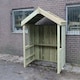 image 2 of XL Smoking Shelter with Apex Roof - Timber - L119 x W170 x H224 cm - Minimal Assembly Required