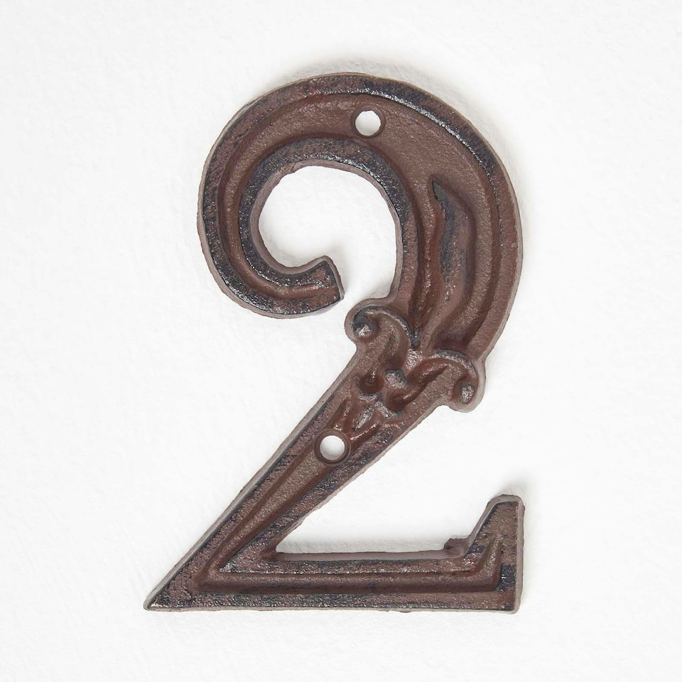 image 1 of Homescapes Cast Iron House number, 2