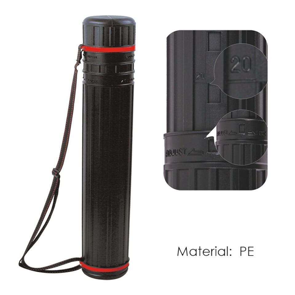 image 1 of Adjustable Drawing Tube with Carry Strap 8.5cm x 64.5cm-110cm