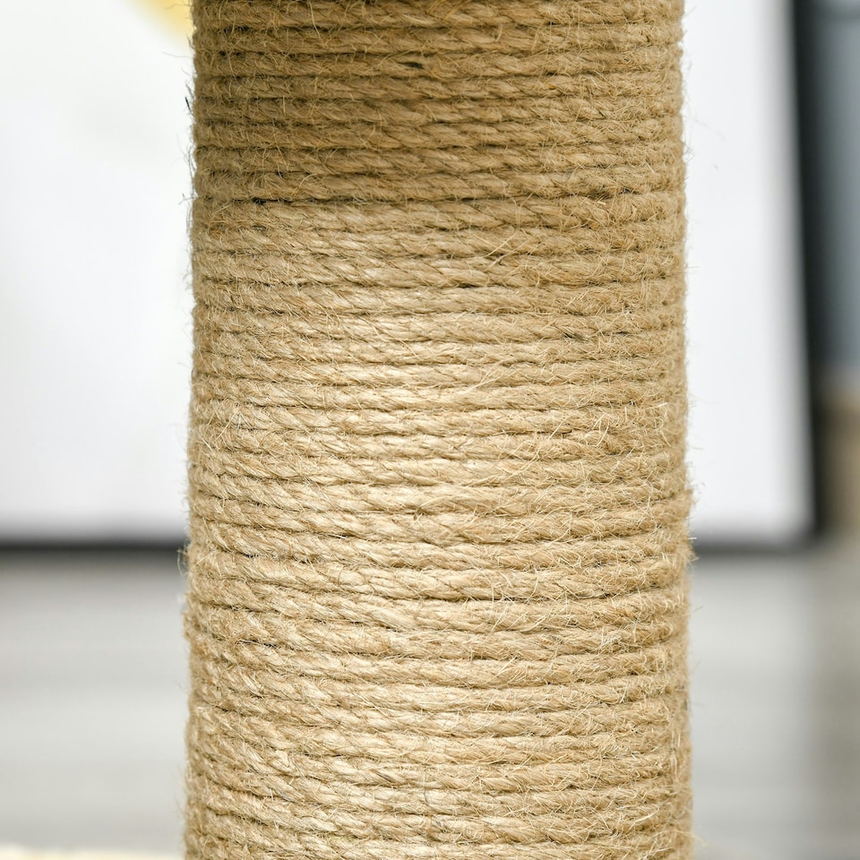 image 1 of PawHut 56cm Cat Tree for Small Cat with Scratching Post Tunnel Cushion Beige