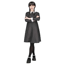 Gothic School Girl Fancy Dress Costume Ladies Large - UK 16-18