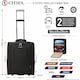image 7 of 5 Cities 56x45x25 Trolley Bag EasyJet/British Airways/Jet2 Maximum Cabin Approved Carry On Suitcase 60L Capacity with 2 Wheels Lightweight Travel 2 YearWarranty Black | Black | Cabin Bag