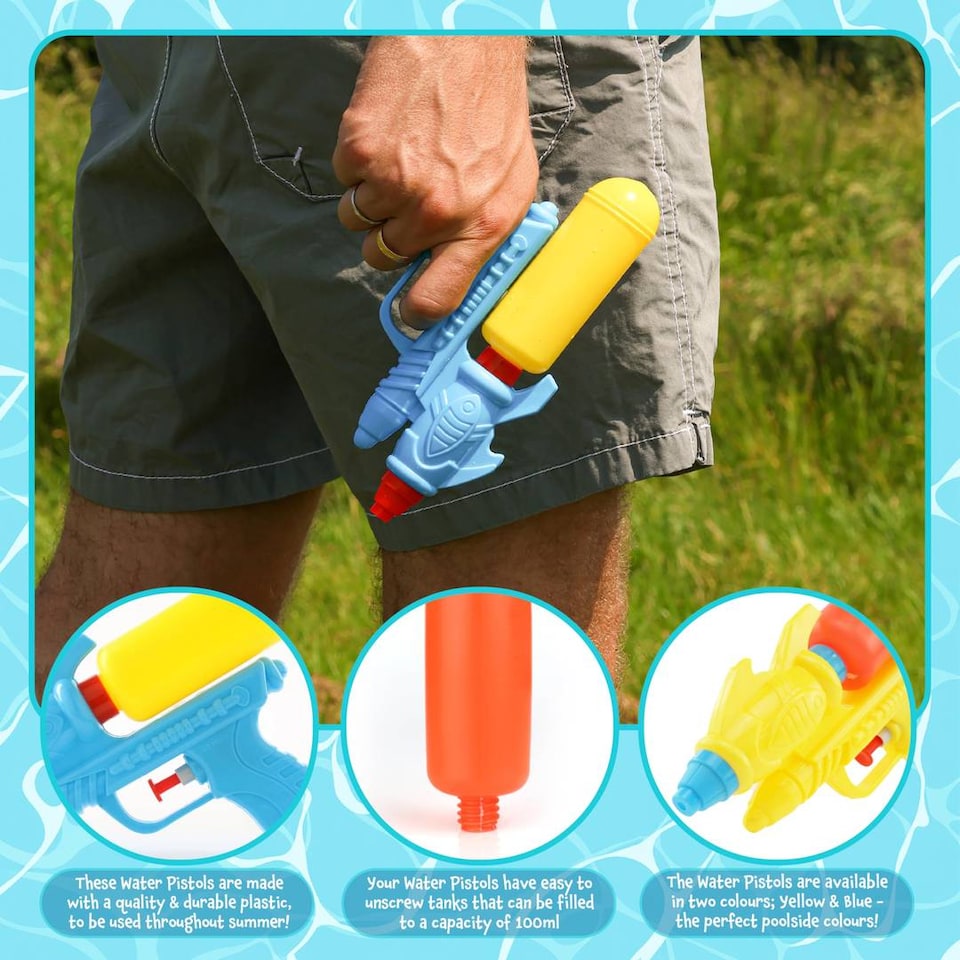 image 1 of Water Shooter for Kids Summer Blaster - Small Water Blaster 7" x 4"/19cm x 11cm - Kids Water Shooter – Swimming Pool & Beach Party Water Blaster for Summer Fun