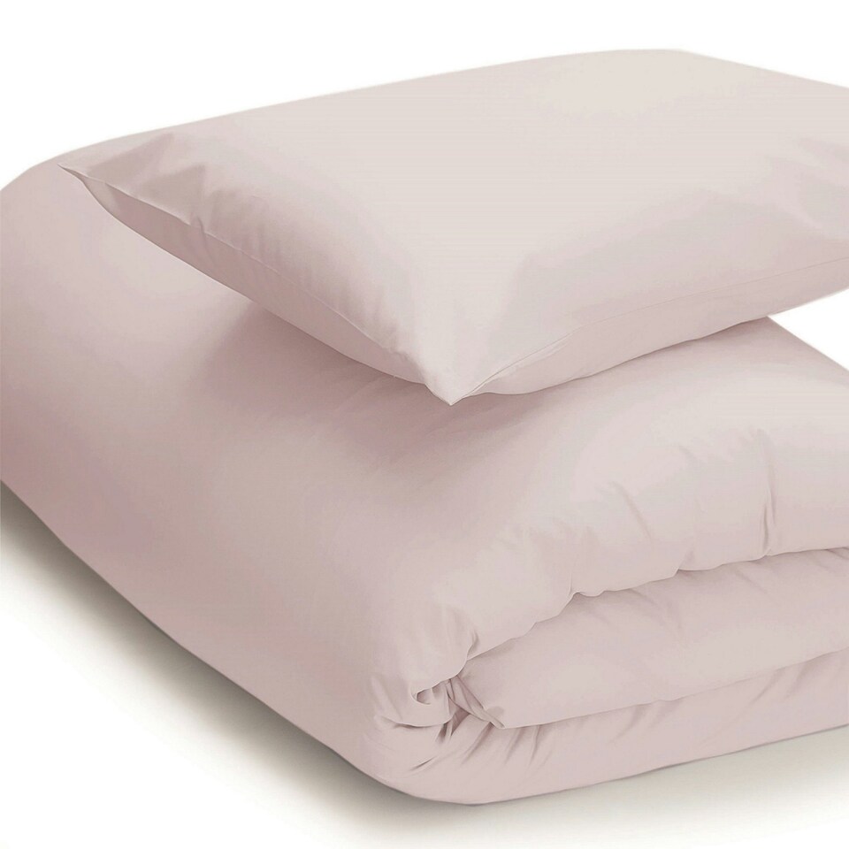 Belledorm Easycare Percale Duvet Cover - Powder Pink - Superking