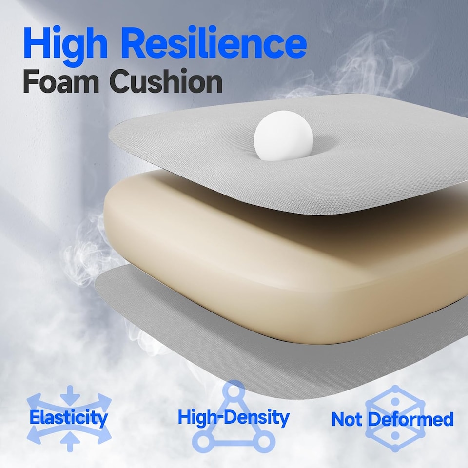 image 1 of Rattantree Ergonomic Swivel Computer Chair with Flip-Up Armrests