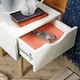 image 7 of Bedside Table Nightstand Compact Design White | 2 Drawer