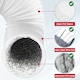 image 9 of SPARES2GO Universal Vent Hose for Air Conditioner Conditioning 3m 5" Extension + Pipe Clips | White