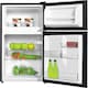 image 2 of Igenix IG347FFB Freestanding Under Counter Fridge Freezer, 87 Litre, Reversible Door, 47 cm Wide, Black