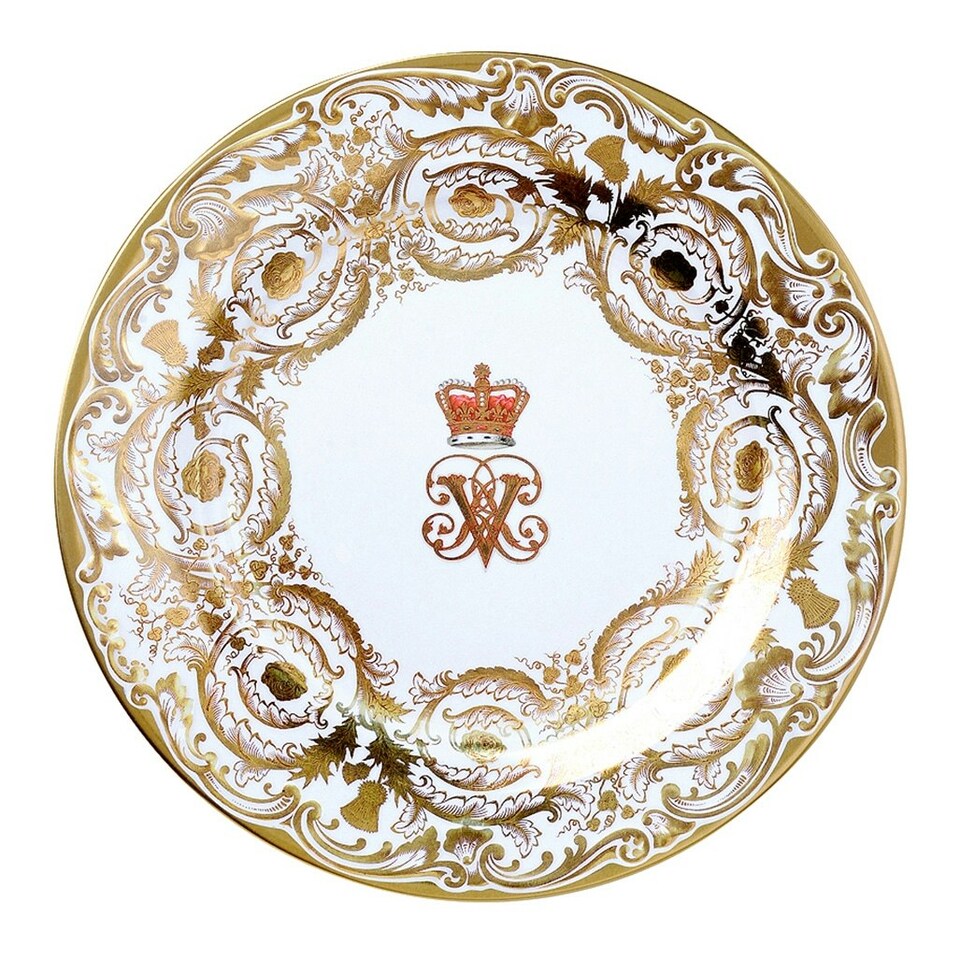 Dinner Plate: 1 x 26cm Victoria & Albert Dinner Plate Gold