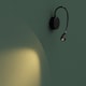 image 8 of CGC MATILDA Black Adjustable Flexible Neck LED Rechargeable Magnetic USB-C Bedside Wall Light