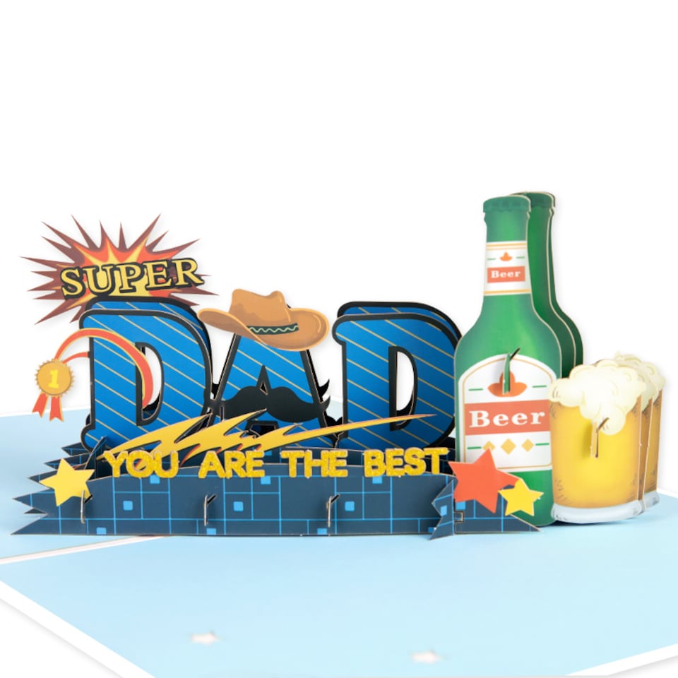 image 1 of Star of the Day 3D Pop Up Father’s Day Card