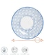 image 3 of Nicola Spring Hand-Printed Cappuccino Saucers - 14.5cm - Navy - Pack of 6 | Blue