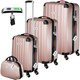 image 1 of Suitcase Set Cleo - 3 suitcases, 1 beauty case, including luggage scales and tags | Gold | rose gold | 1