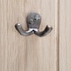 image 6 of Hammer & Tongs Double Coat Hook - W50mm x H35mm - Black | Black | Black | One Size