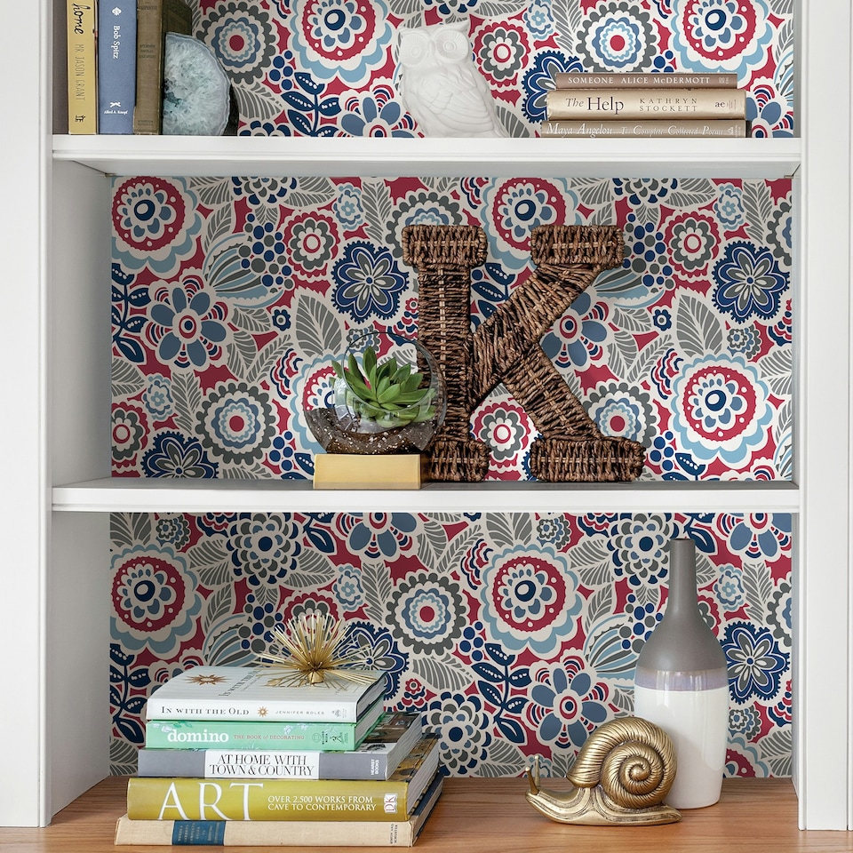 image 1 of NuWallpaper NU3040 Dream On Peel & Stick Wallpaper, Red Multi