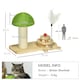 image 4 of PawHut Mushroom-Shaped Cat-Scratching Post for Indoor Cats