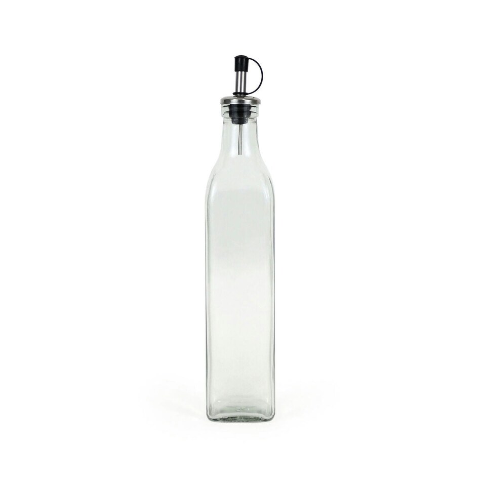 image 1 of Cruet Anna Transparent Silver Glass 0,5 L (24 Units)