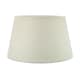 image 1 of Traditional 12 Inch Cream Linen Fabric Drum Table/Pendant Lampshade 60w Maximum | Cream | Cream | 1