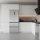 image 9 of HYE 403 Litre Frost Free French Door American Fridge Freezer, 70cm, Silver - RF01AMFD403DS07