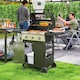 image 10 of Outsunny 3 Burner Propane Gas BBQ Grill with See-through Lid and Thermometer