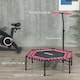 image 7 of SPORTNOW Fitness Trampoline with Adjustable Handle, LED Lights, Pink