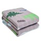image 1 of OHS Dinosaur Fleece Blanket Kids Throw, 120x150cm - Grey